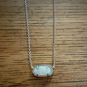 Kendra Scott white drusy necklace